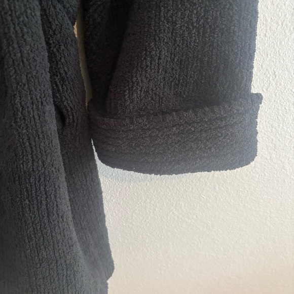 Victoria’s Secret Black Snowflake Robe XS/S | Cozy Winter Ultra Plush Lounge - Picture 7 of 12
